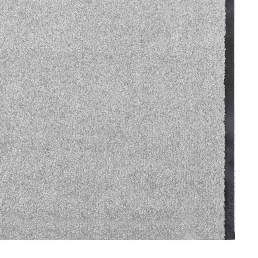 vidaXL Χαλάκι Εξώπορτας Γκρι και Μαύρο 120 x 400 cm 100% Πολυαμίδιο