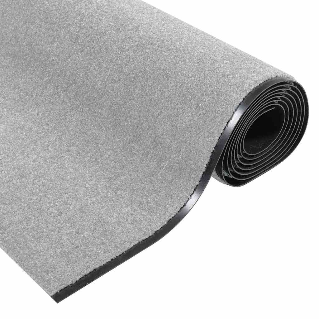 vidaXL Χαλάκι Εξώπορτας Γκρι και Μαύρο 120 x 400 cm 100% Πολυαμίδιο