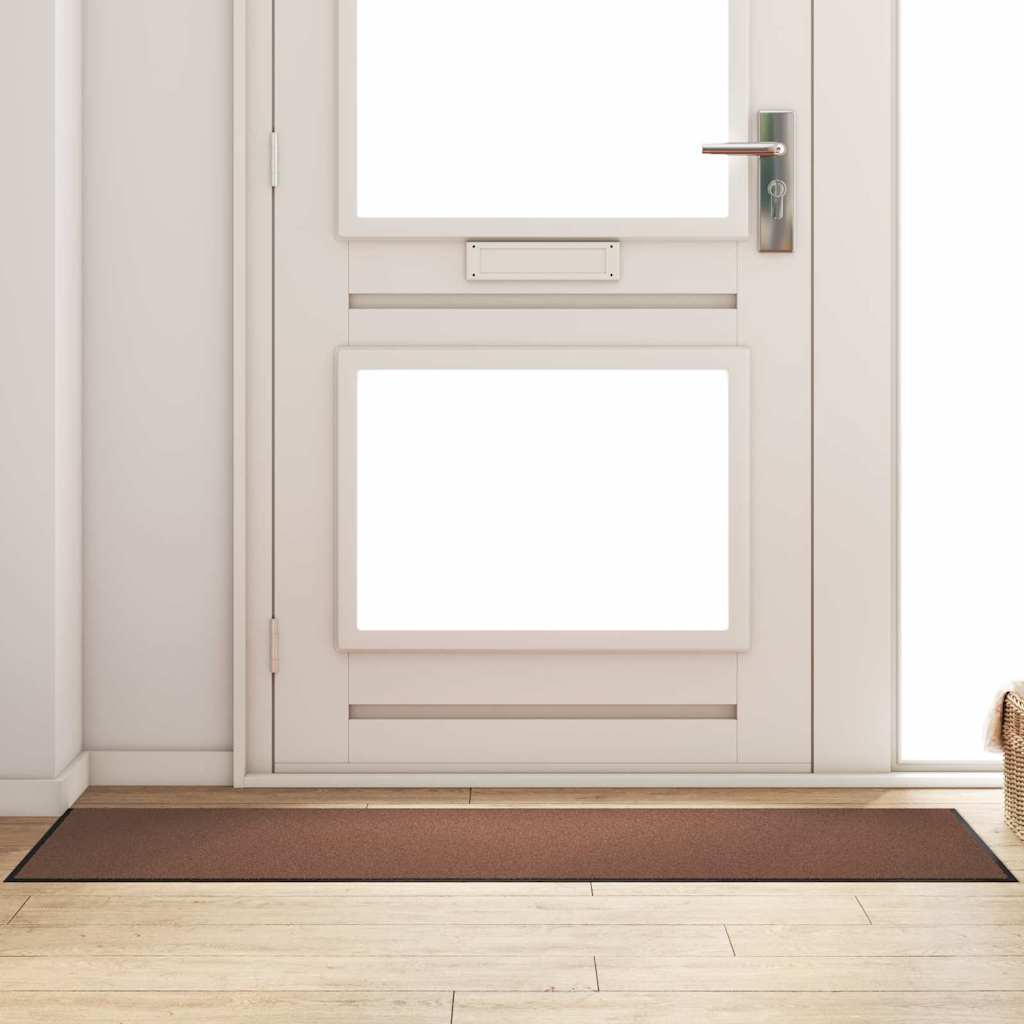 vidaXL Χαλάκι Εξώπορτας Άλλο Καφέ και Μαύρο 60 x 180 cm