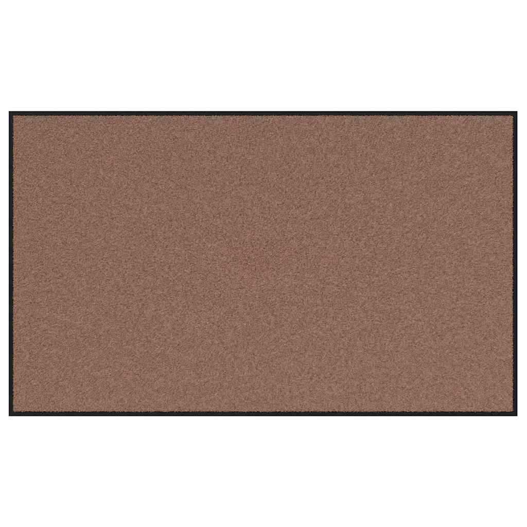 vidaXL Χαλάκι Εξώπορτας Καφέ και Μαύρο 90 x 150 cm 100% Πολυαμίδιο