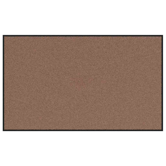vidaXL Χαλάκι Εξώπορτας Καφέ και Μαύρο 90 x 150 cm 100% Πολυαμίδιο