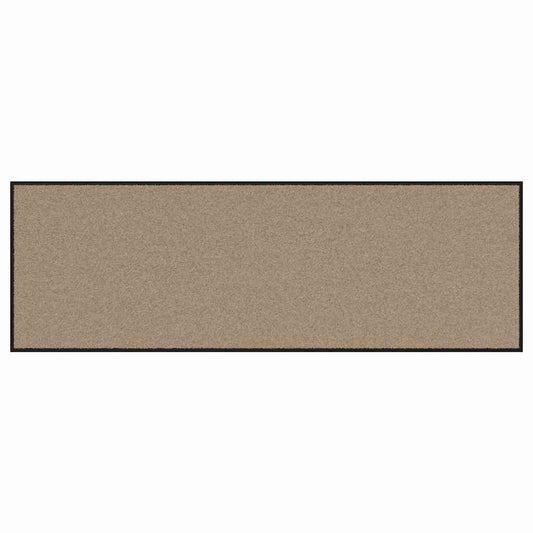 vidaXL Χαλάκι Εξώπορτας Μπεζ και Μαύρο 60 x 180 cm 100% Πολυαμίδιο
