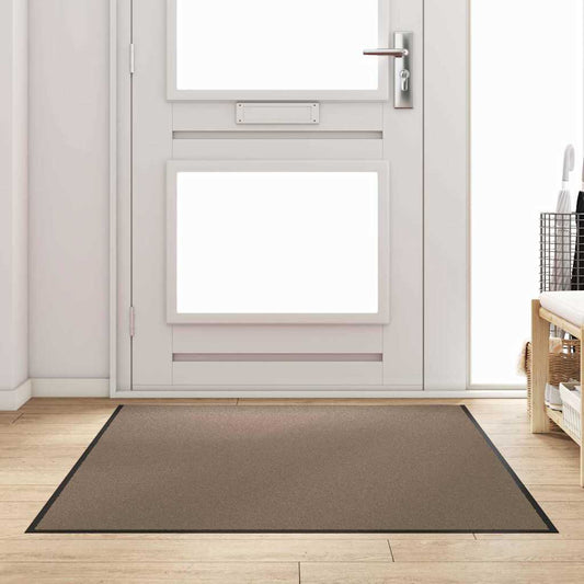 vidaXL Χαλάκι Εξώπορτας Μπεζ και Μαύρο 120 x 180 cm 100% Πολυαμίδιο