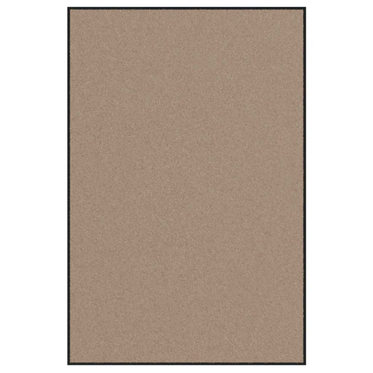 vidaXL Χαλάκι Εξώπορτας Άλλο Μπεζ και Μαύρο 120 x 180 cm