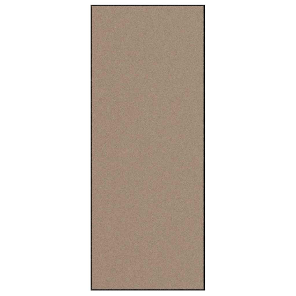vidaXL Χαλάκι Εξώπορτας Μπεζ και Μαύρο 120 x 300 cm 100% Πολυαμίδιο