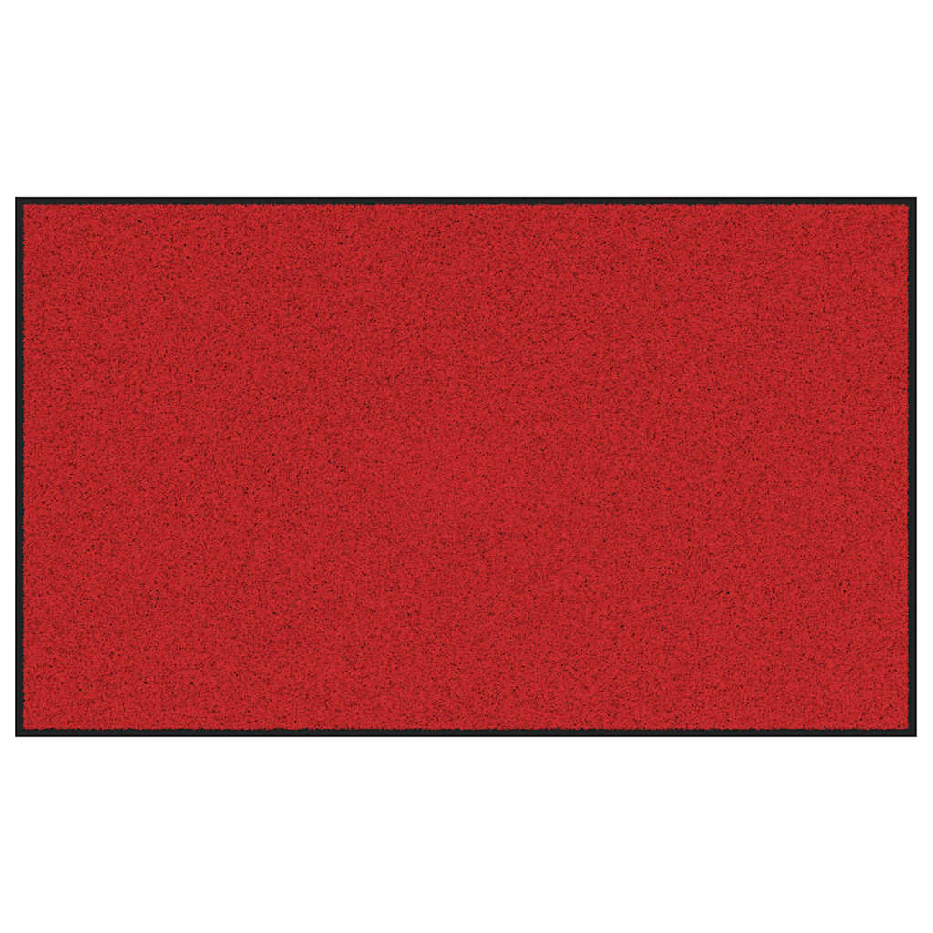 vidaXL Χαλάκι Εξώπορτας Κόκκινο και Μαύρο 90 x 150 cm 100% Πολυαμίδιο