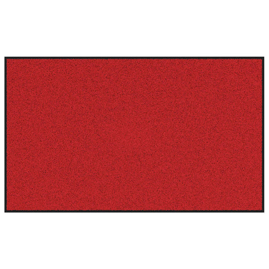 vidaXL Χαλάκι Εξώπορτας Κόκκινο και Μαύρο 90 x 150 cm 100% Πολυαμίδιο