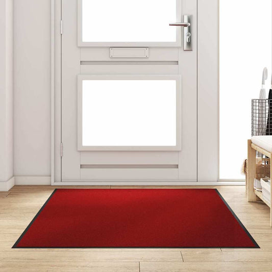 vidaXL Χαλάκι Εξώπορτας Κόκκινο και Μαύρο 120 x 180 cm 100% Πολυαμίδιο
