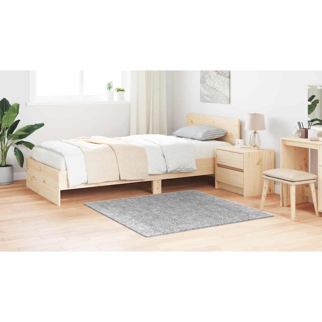 vidaXL Αντιολισθητικό Σαγκί Χαλάκι Γκρι 120 x 120 cm PP