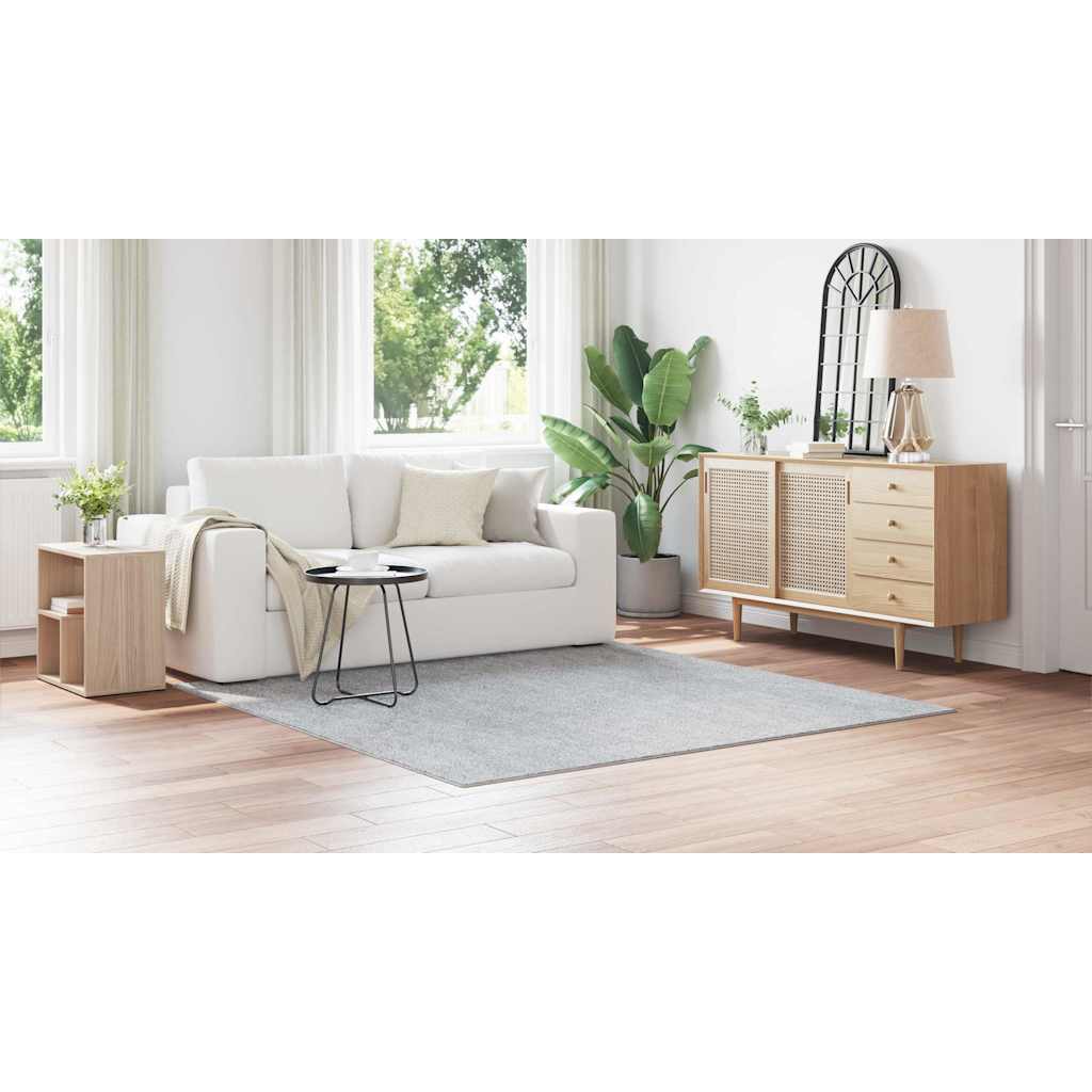 vidaXL Χαλί Γκρι 200 x 200 cm Πολυπροπυλένιο