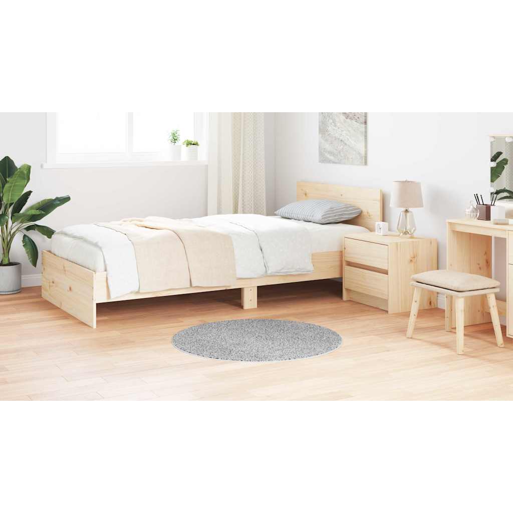 vidaXL Χαλί Γκρι 90 x 90 cm Πολυπροπυλένιο