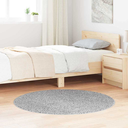 vidaXL Αντιολισθητικό Σαγκί Χαλάκι Γκρι 120 x 120 cm PP