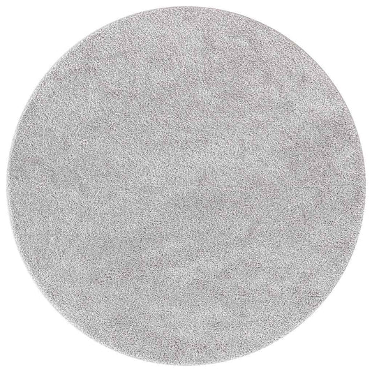 vidaXL Αντιολισθητικό Σαγκί Χαλάκι Γκρι 120 x 120 cm PP