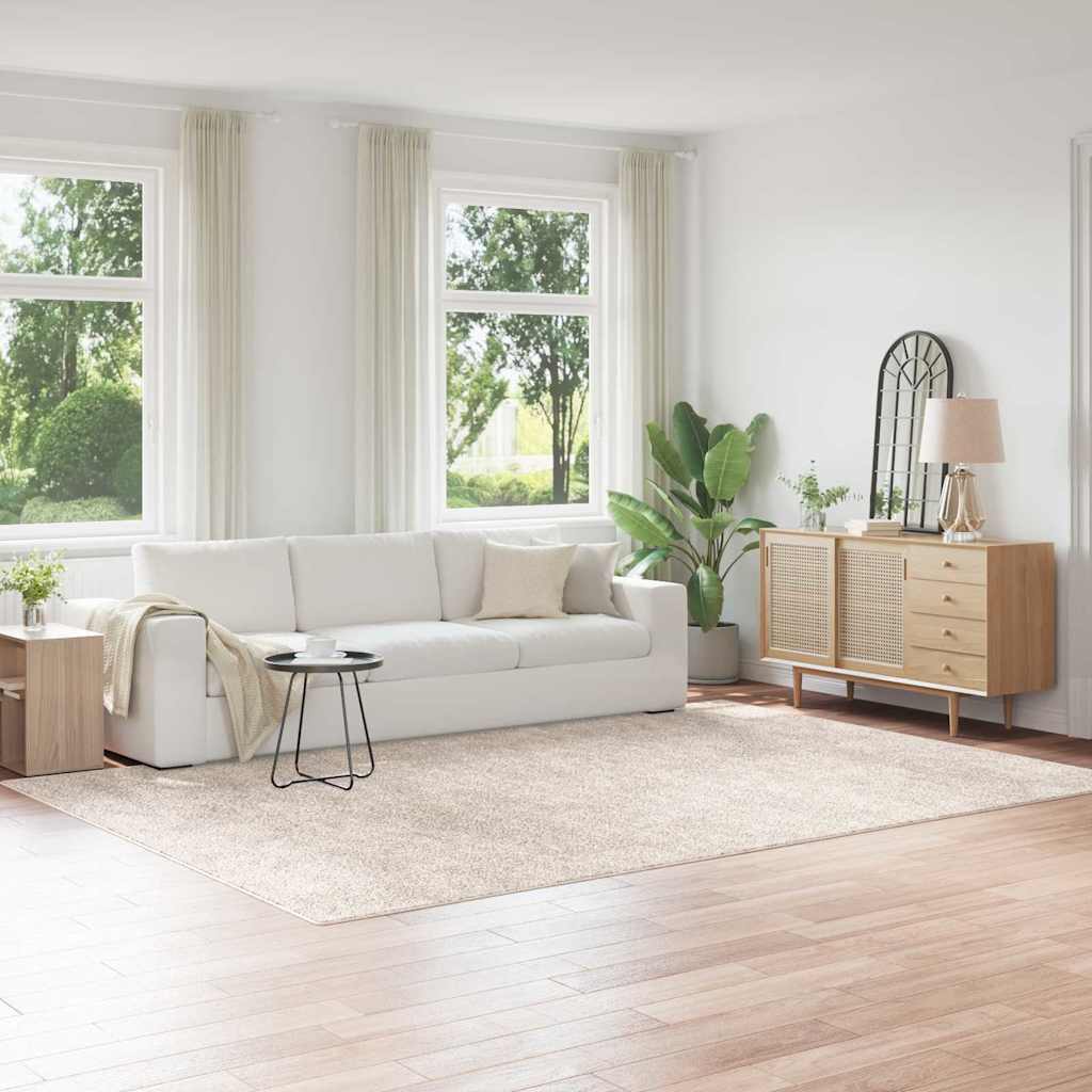 vidaXL Αντιολισθητικό Σαγκί Χαλάκι Κρεμ 240 x 340 εκ. PP