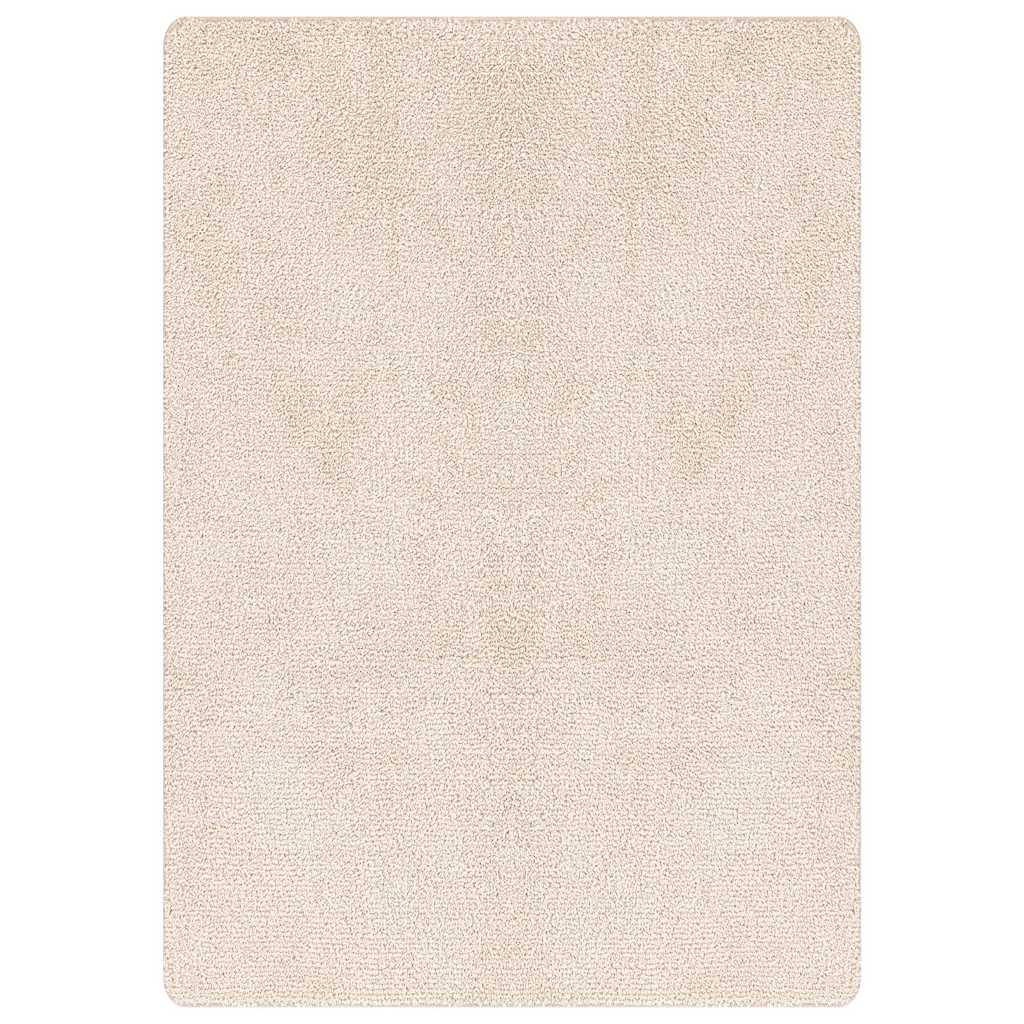 vidaXL Αντιολισθητικό Σαγκί Χαλάκι Κρεμ 240 x 340 εκ. PP