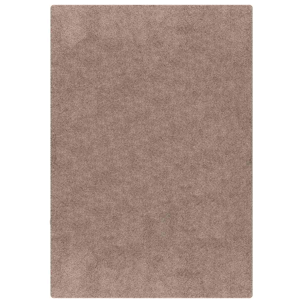 vidaXL Αντιολισθητικό Σαγκί Χαλάκι Καφέ 80 x 150 cm PP