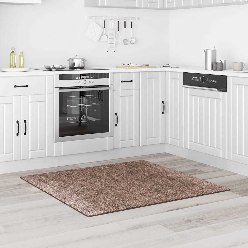 vidaXL Χαλί Καφέ 120 x 120 cm Πολυπροπυλένιο