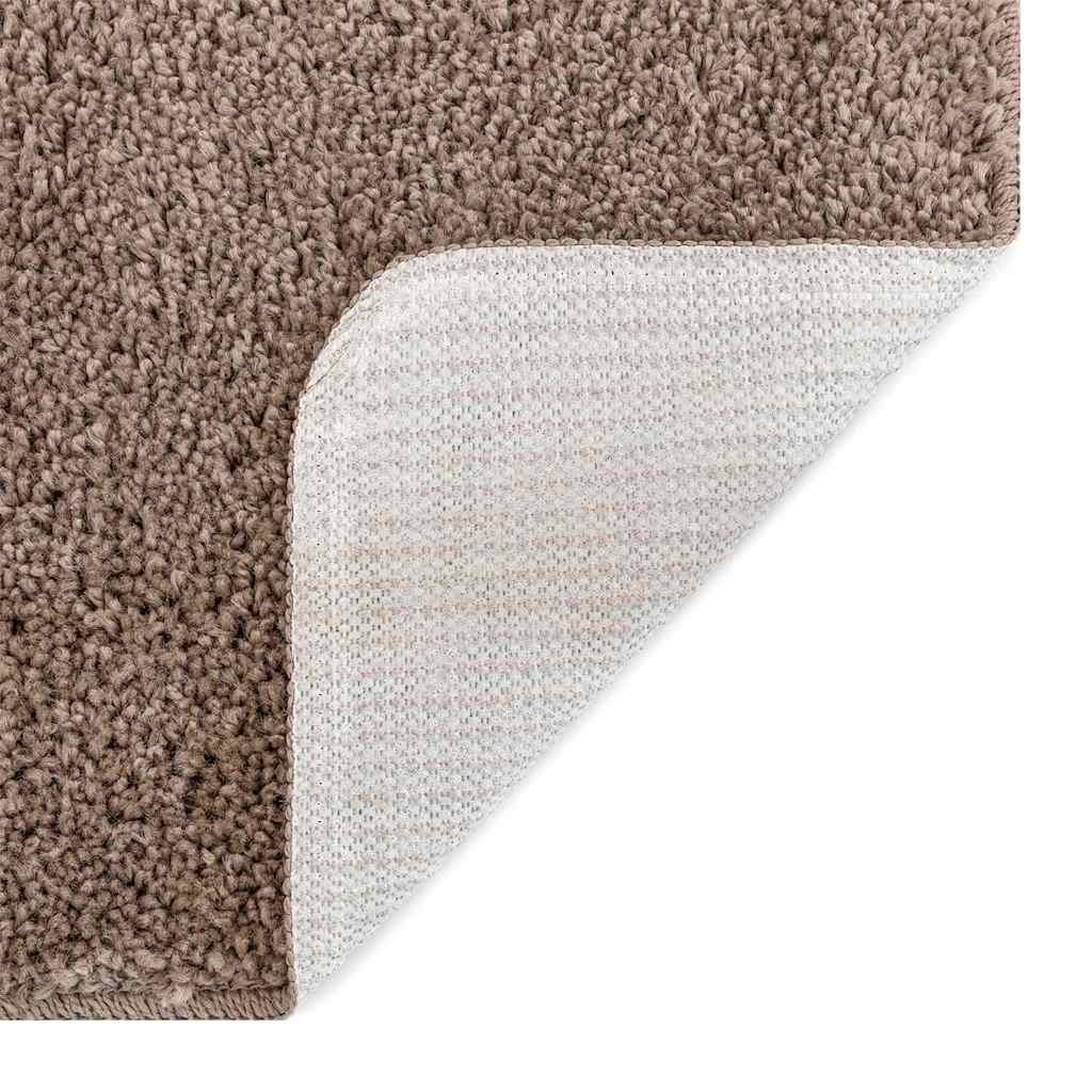 vidaXL Αντιολισθητικό Σαγκί Χαλάκι Καφέ 120 x 170 cm PP