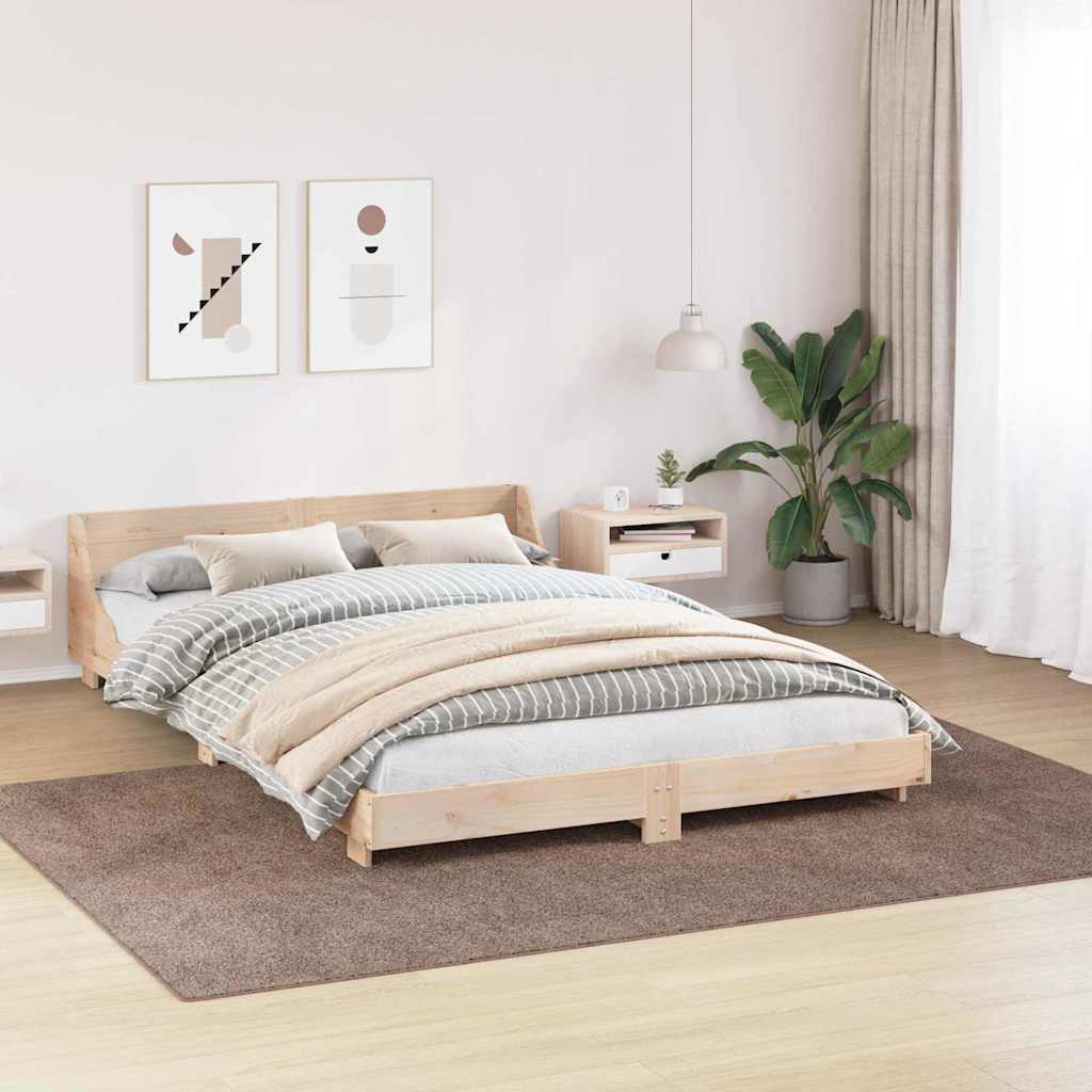 vidaXL Αντιολισθητικό Σαγκί Χαλάκι Καφέ 200 x 290 εκ. PP