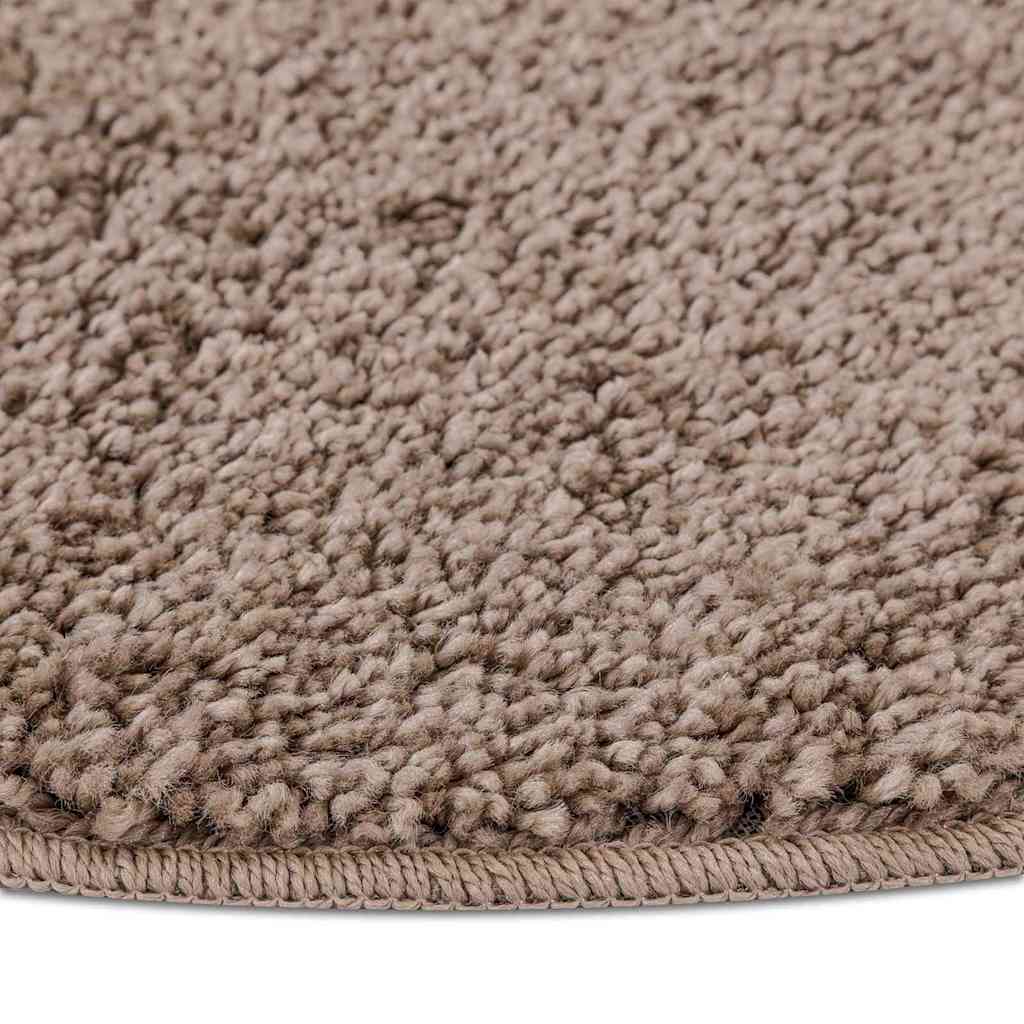 vidaXL Αντιολισθητικό Σαγκί Χαλάκι Καφέ 120 x 120 cm PP