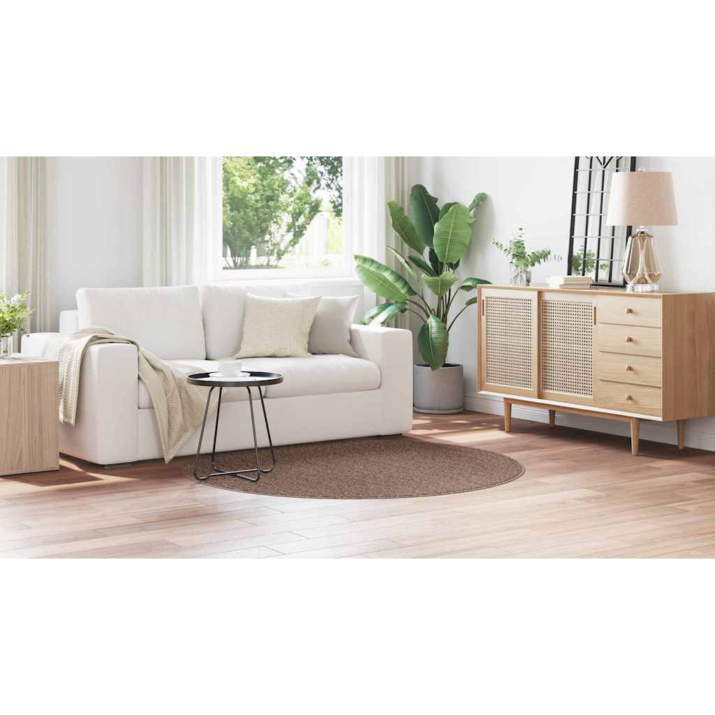 vidaXL Χαλί Καφέ 160 x 160 cm Πολυπροπυλένιο