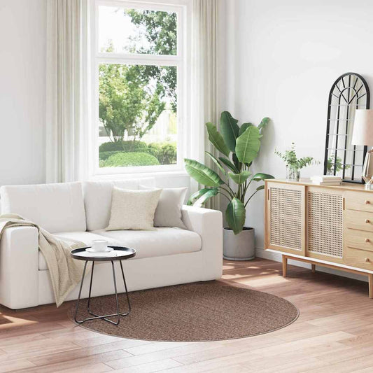 vidaXL Χαλί Καφέ 160 x 160 cm Πολυπροπυλένιο