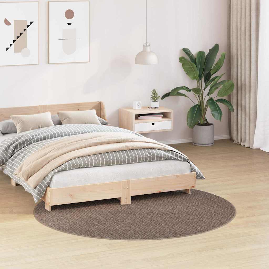 vidaXL Αντιολισθητικό Σαγκί Χαλάκι Καφέ 160 x 160 cm PP