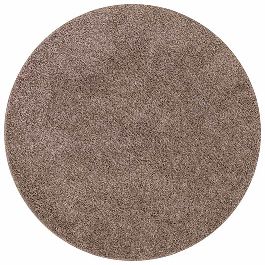 vidaXL Αντιολισθητικό Σαγκί Χαλάκι Καφέ 160 x 160 cm PP