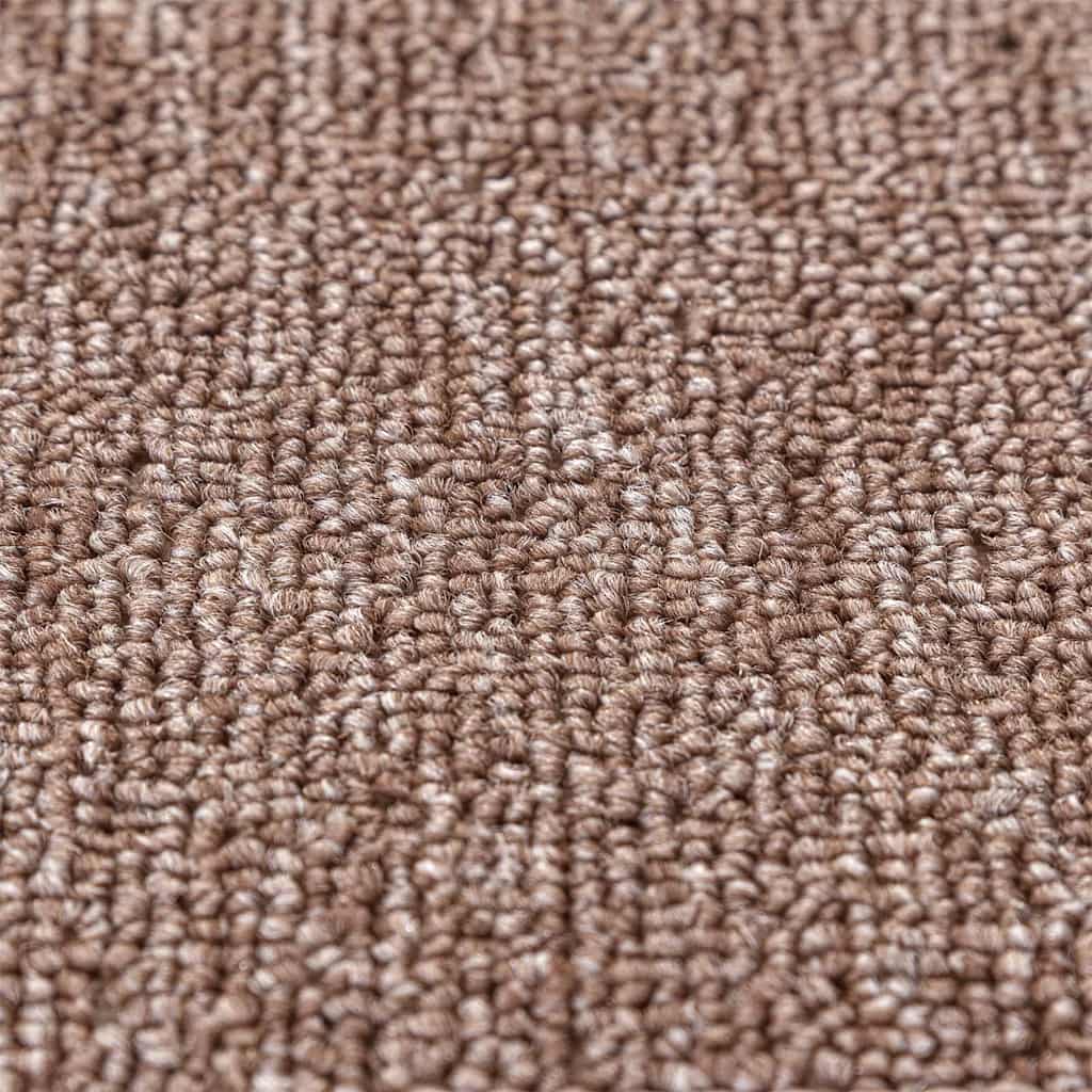 vidaXL Πατάκια Σκαλοπατιών με Λάστιχο Φωτεινό Καφέ 20x75