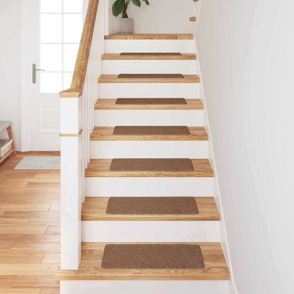 Ματ Σκαλοπατιών vidaXL με Υποστήριξη Λατέξ Κίτρινο 25x60 cm