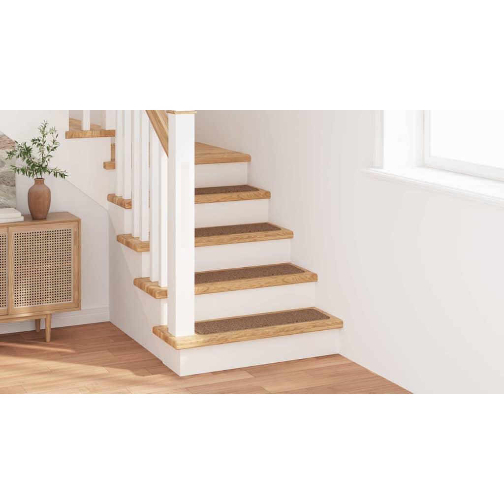 vidaXL Χαλιά Σκαλοπατιών Αντιολισθητικά 15 pcs Κίτρινο 75 x 20 cm PP