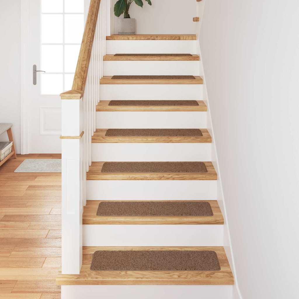 vidaXL Χαλιά Σκαλοπατιών Αντιολισθητικά 15 pcs Κίτρινο 75 x 20 cm PP