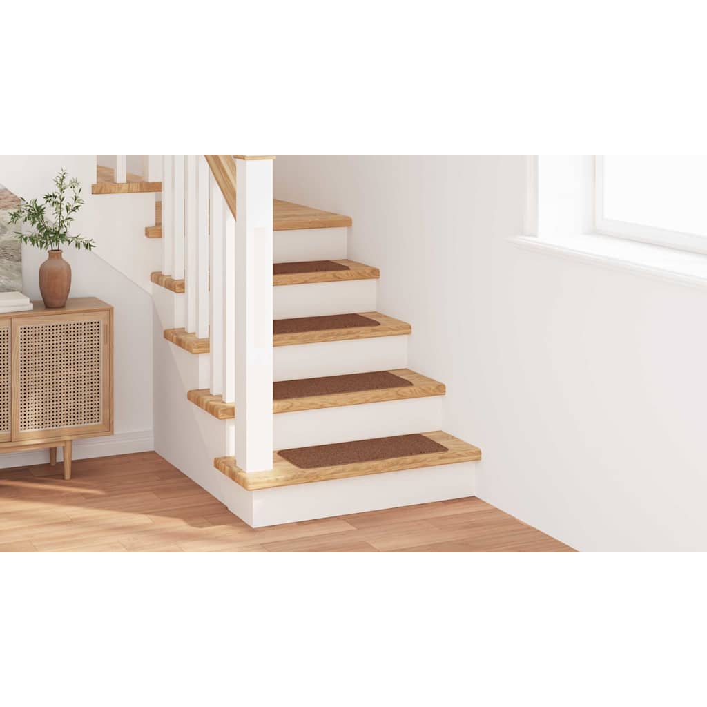 vidaXL Χαλιά Σκαλοπατιών Αντιολισθητικά 15 pcs Κίτρινο 60 x 25 cm PP