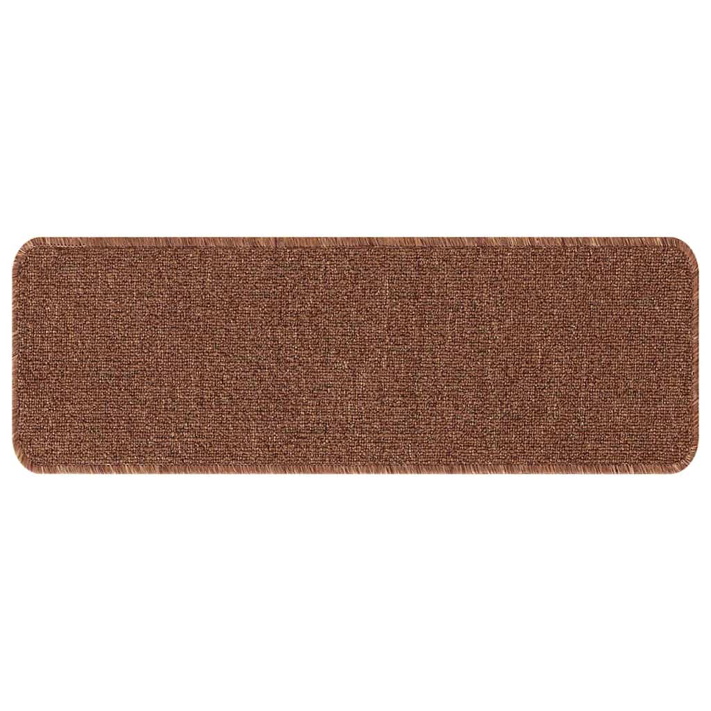 vidaXL Χαλιά Σκαλοπατιών Αντιολισθητικά 15 pcs Κίτρινο 60 x 25 cm PP