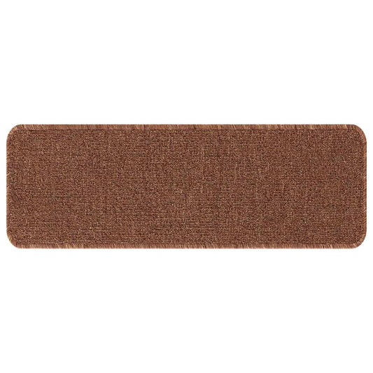 vidaXL Χαλιά Σκαλοπατιών Αντιολισθητικά 15 pcs Κίτρινο 60 x 25 cm PP