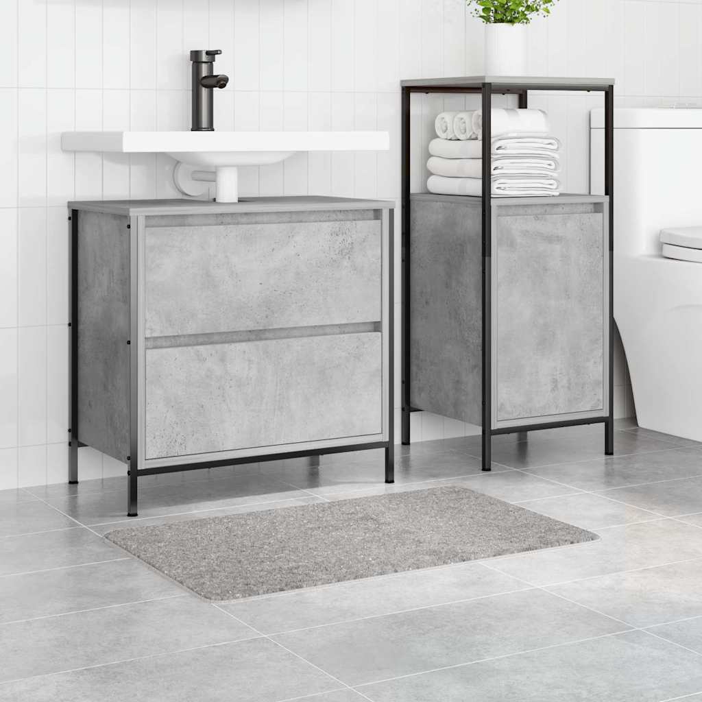 vidaXL Αντιολισθητικό μαξιλάρι μπάνιου Γκρι 50 x 80 cm PP