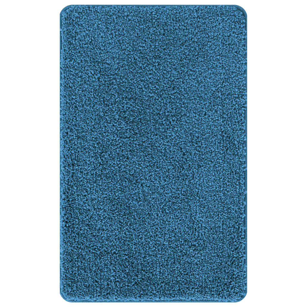 vidaXL Αντιολισθητικό μαξιλάρι μπάνιου Μπλε 50 x 80 cm PP