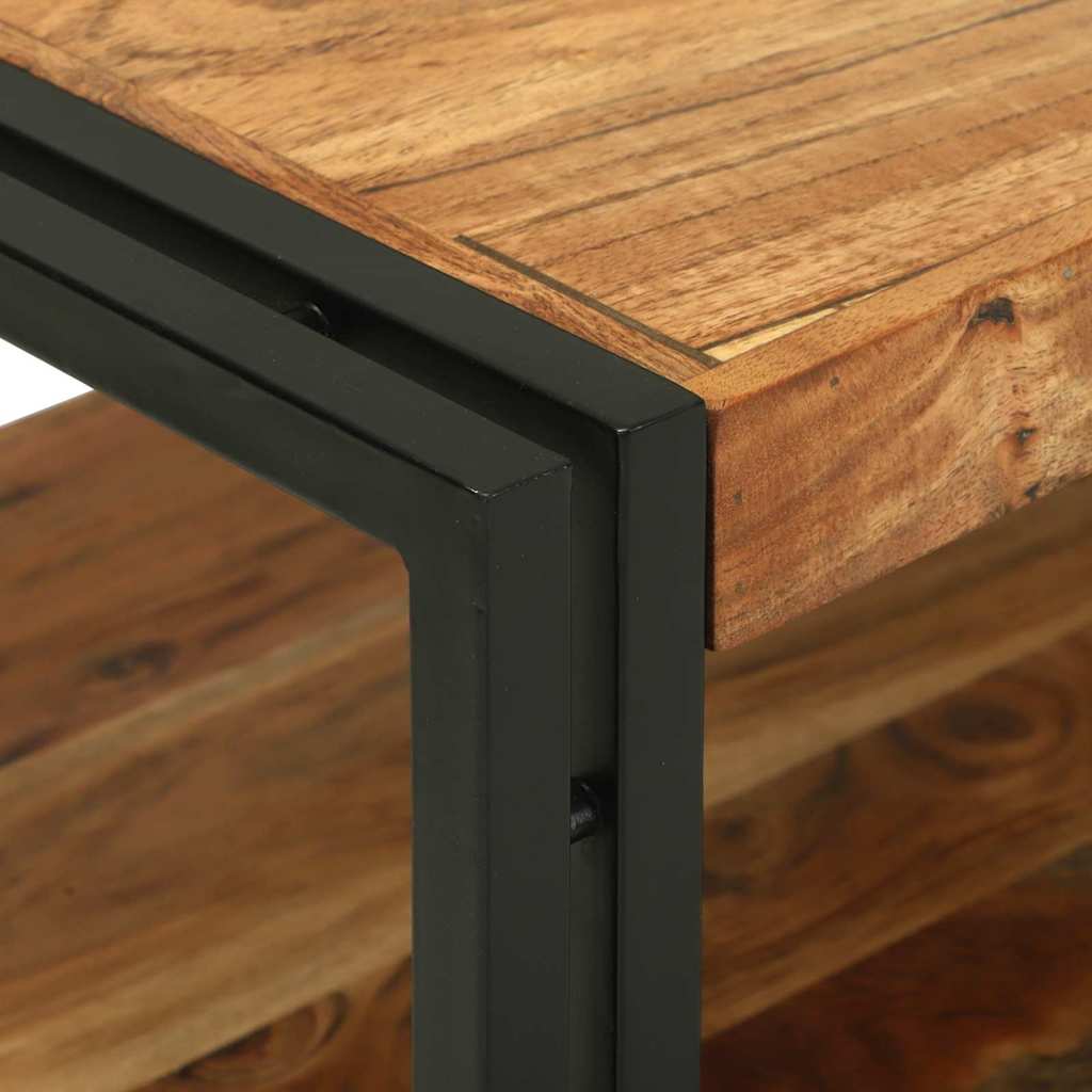 vidaXL Τραπεζάκι σαλονιού Καφέ 120 x 50 x 38 εκ Μασίφ ξύλο ακακίας