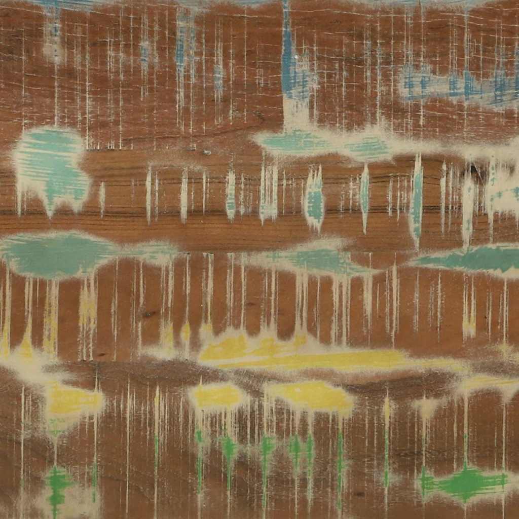 vidaXL Τραπεζάκι σαλονιού Πολύχρωμο Μασίφ ανακυκλωμένο ξύλο