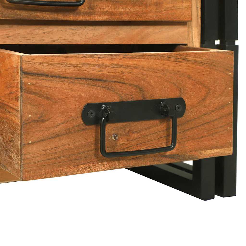 vidaXL Τραπεζάκι σαλονιού Καφέ 90 x 50 x 38 εκ Μασίφ ξύλο ακακίας