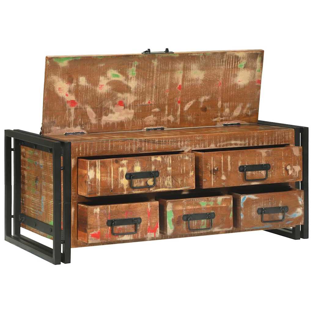 vidaXL Τραπεζάκι σαλονιού Καφέ 90 x 50 x 38 εκ Μασίφ ανακυκλωμένο ξύλο