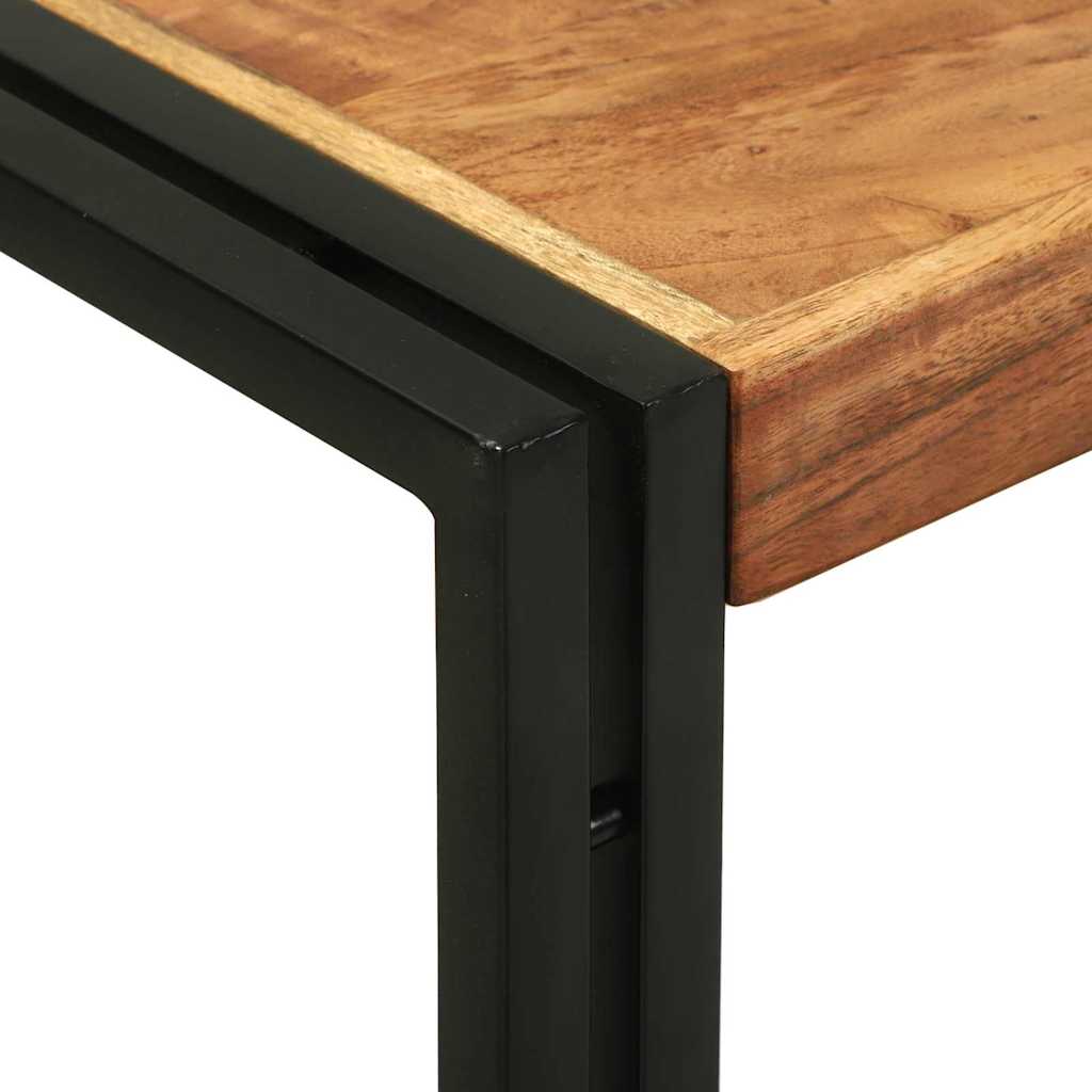 vidaXL Τραπέζι κονσόλας Καφέ 120 x 33 x 75 εκ Στερεό Ξύλο Ακακίας