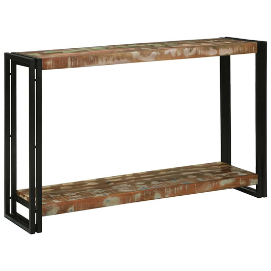 vidaXL Τραπέζι κονσόλας με ράφι 120 x 33 x 75 εκ Στερεό Ανακτηθέν Ξύλο