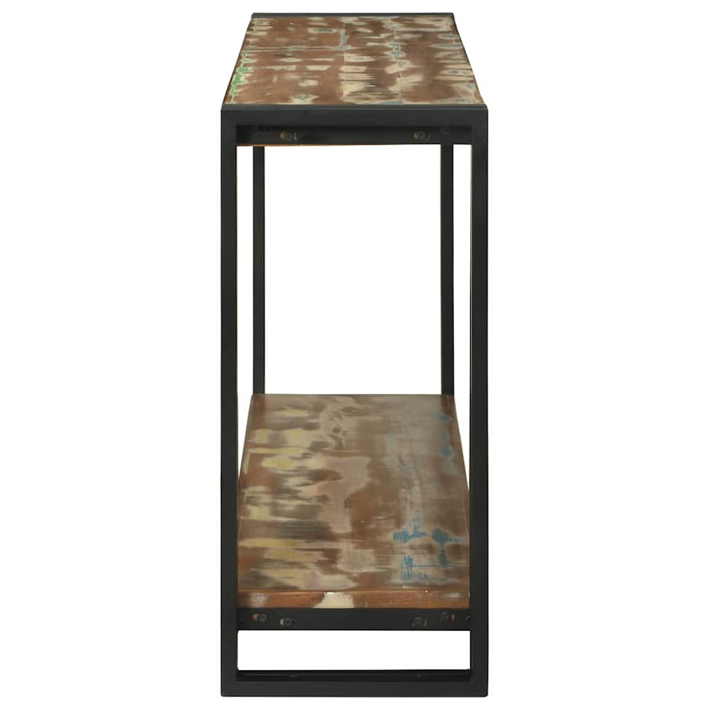 vidaXL Τραπέζι κονσόλας με ράφι 120 x 33 x 75 εκ Στερεό Ανακτηθέν Ξύλο