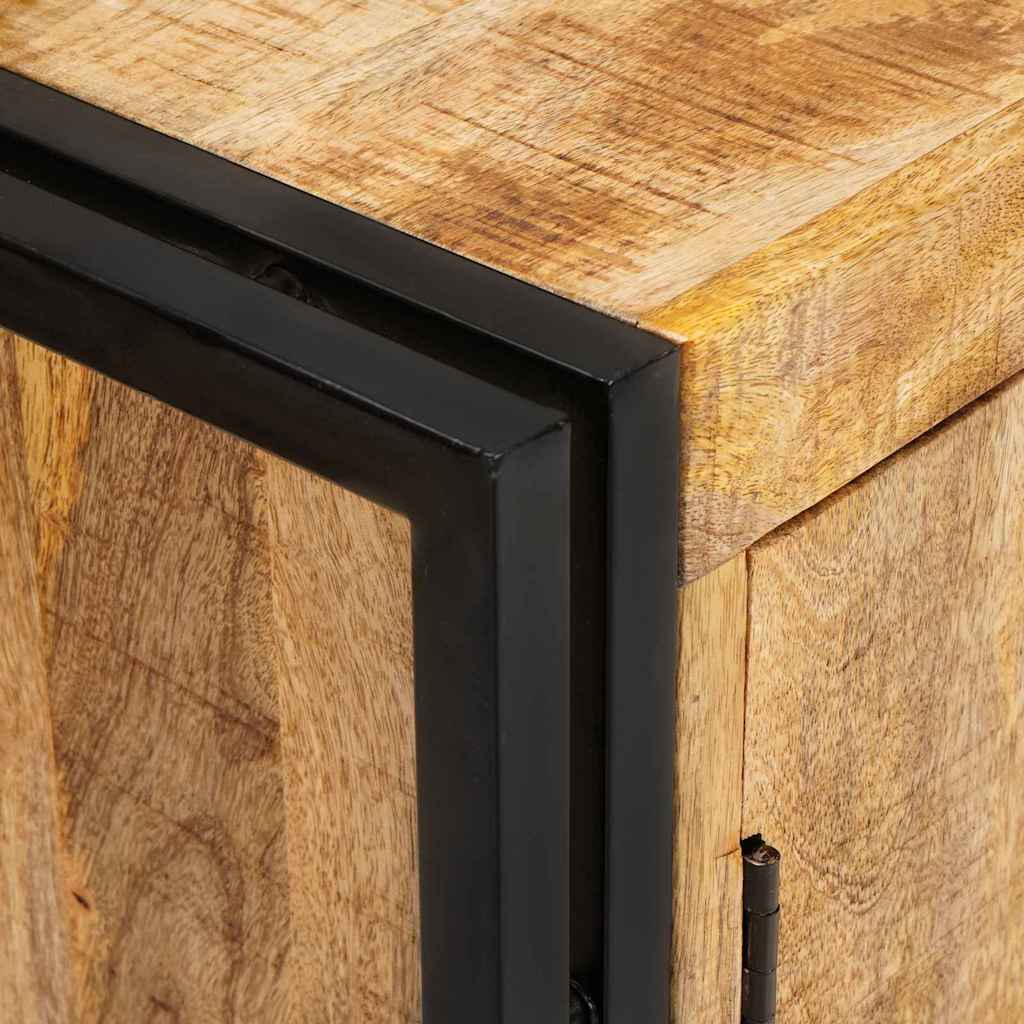 vidaXL Πλαϊνό γραφείο Καφέ 80 x 33 x 70 εκ. Μασίφ ξύλο μάνγκο