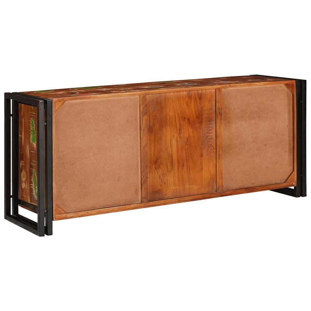 vidaXL Ντουλάπι TV Πολύχρωμο 120 x 33 x 50 εκ Μασίφ ανακυκλωμένο ξύλο