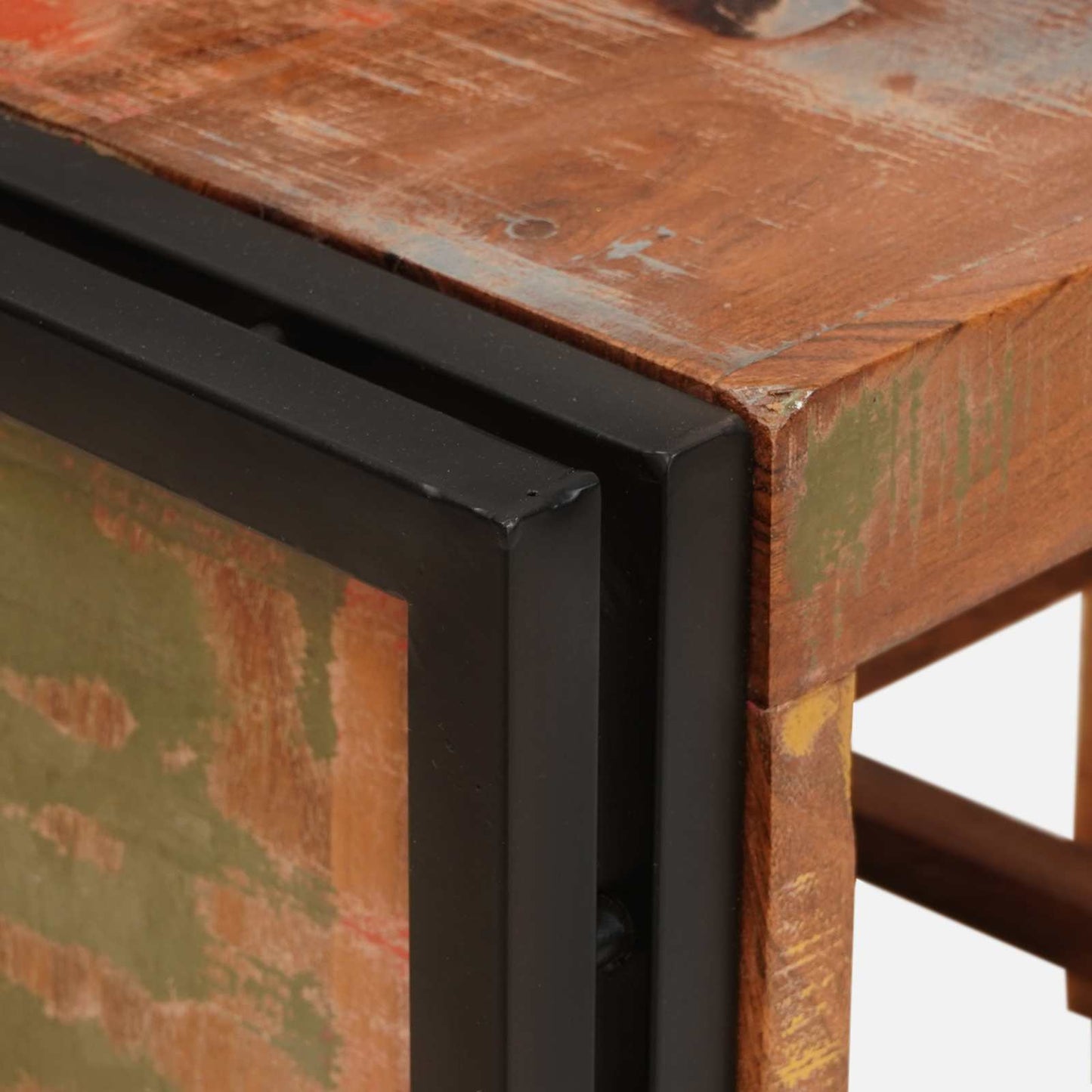 vidaXL Ράφι Κρασιού Καφέ 100 x 45 x 33 εκ Στερεό ανακτημένο ξύλο