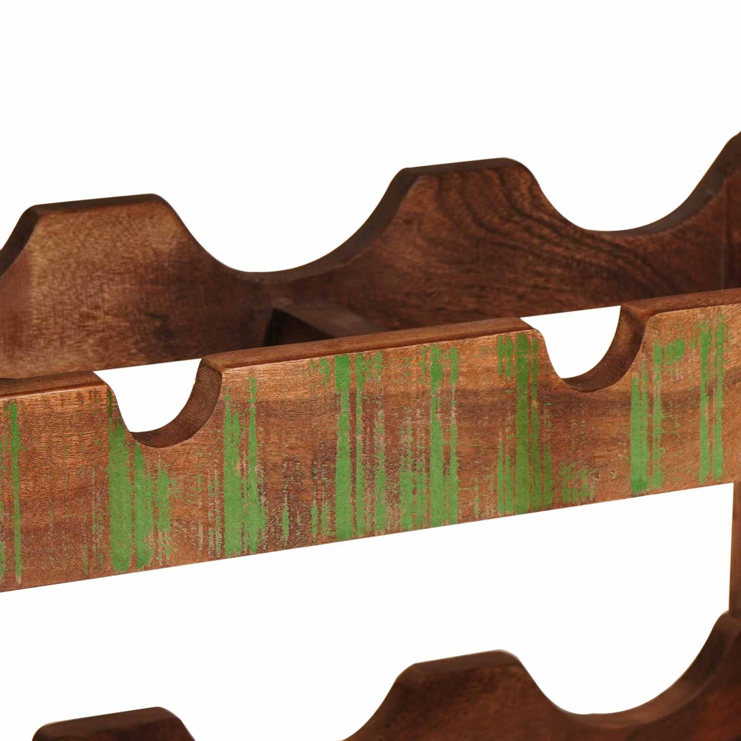 vidaXL Ράφι Κρασιού Καφέ 100 x 45 x 33 εκ Στερεό ανακτημένο ξύλο