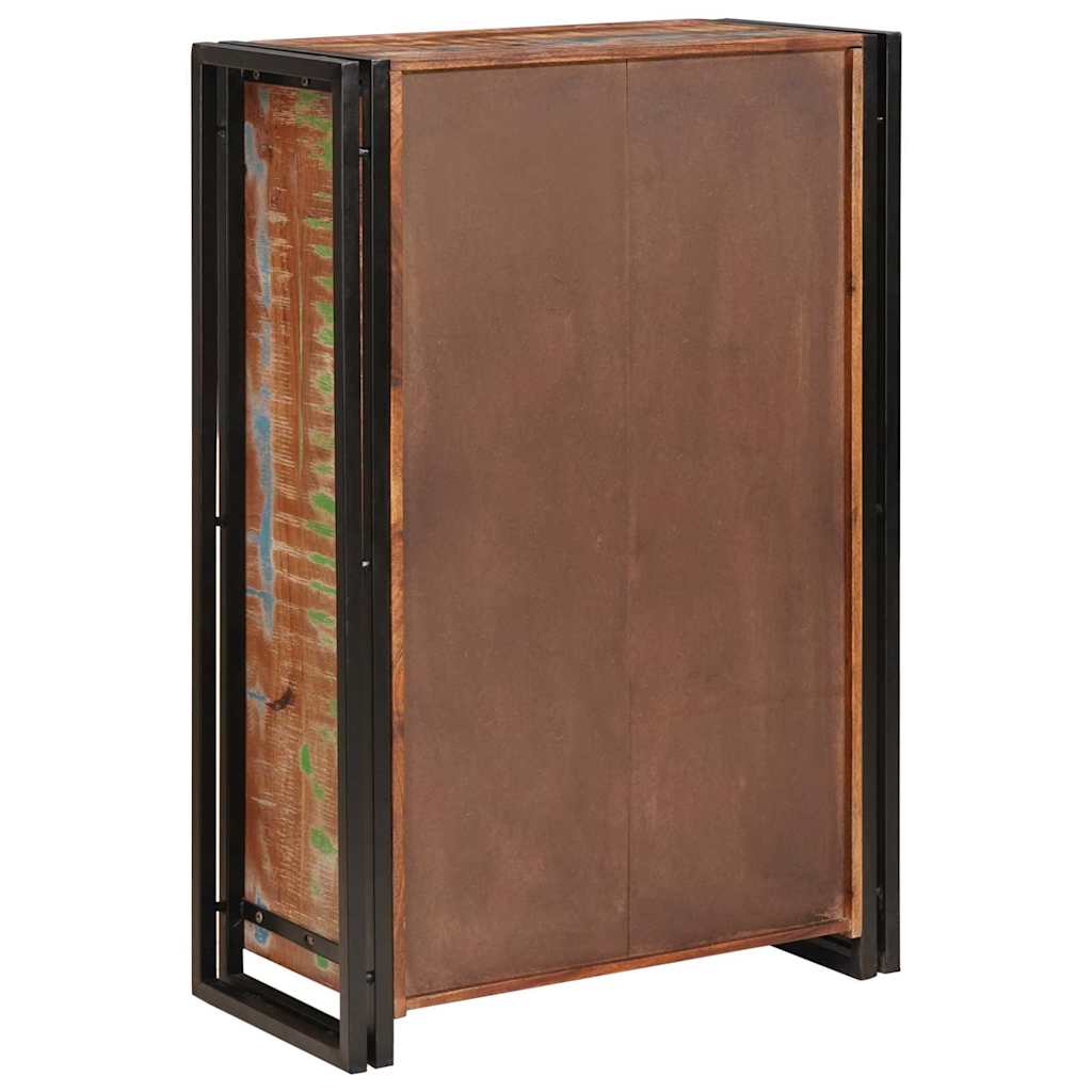 vidaXL Highboard με Πόρτες Καφέ Στερεό Ανακυκλωμένο Ξύλο και Μέταλλο