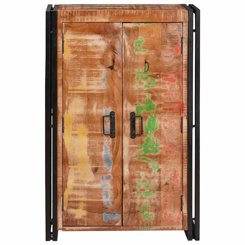 vidaXL Highboard με Πόρτες Καφέ Στερεό Ανακυκλωμένο Ξύλο και Μέταλλο